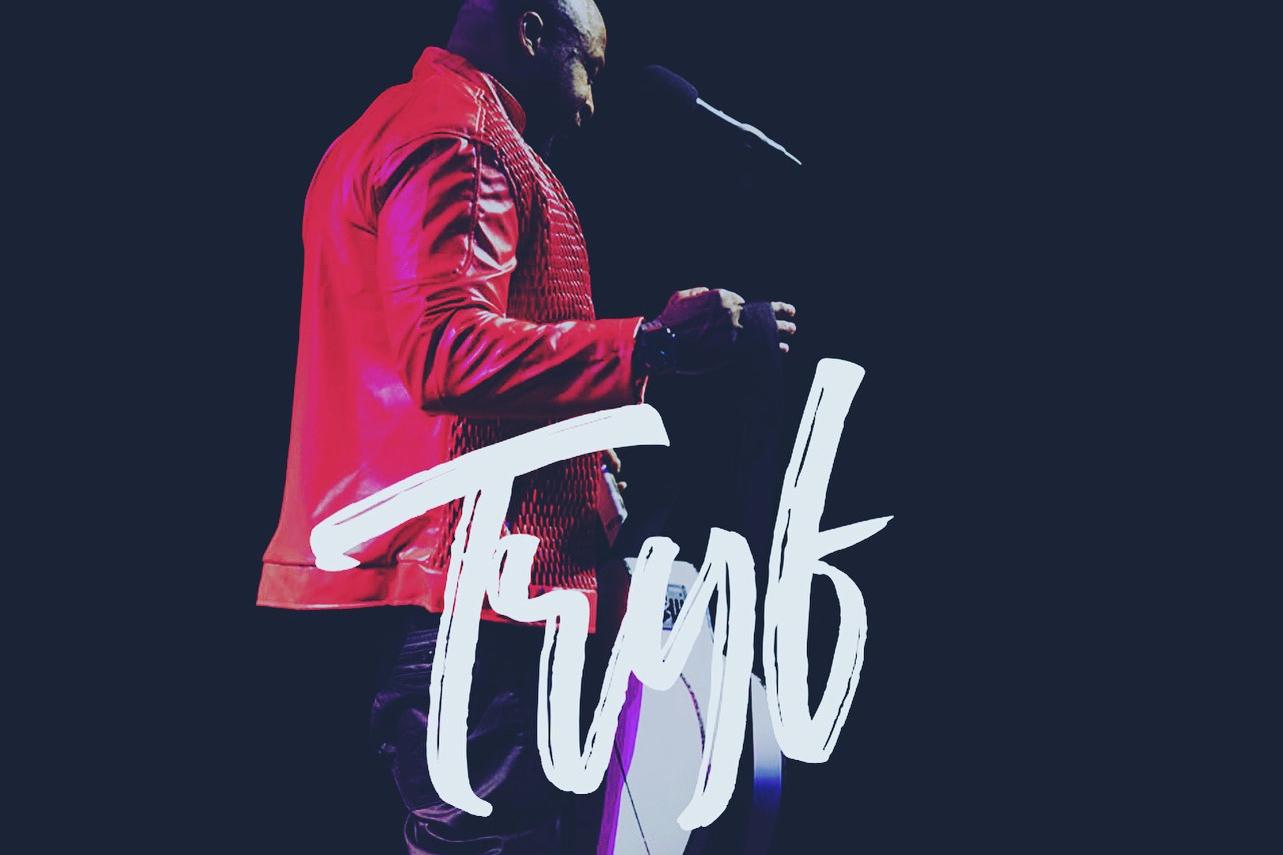 Tryf Da Comedian performing on stage